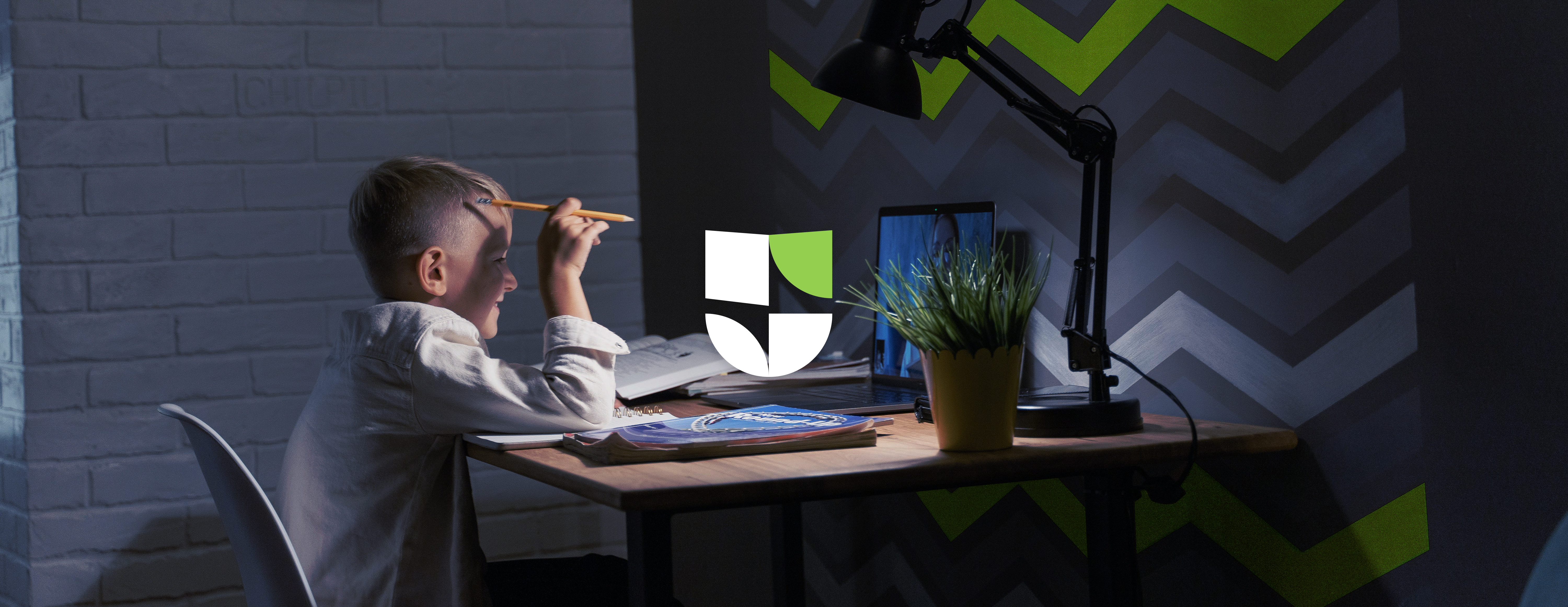 Modernmonke Projects, image with the spark union logo - a person in front of laptop